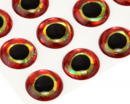 3D Epoxy Fish Eyes, Holographic Bloody, 10 mm